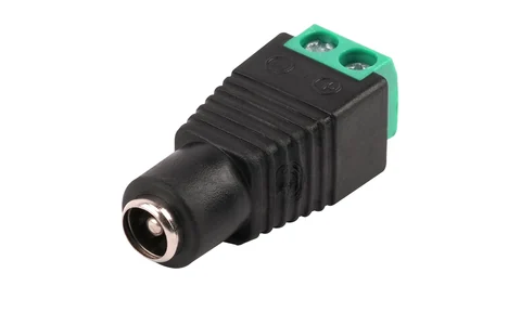 DC Jack Female Nut Type – 5.5×2.1mm Screw Terminal