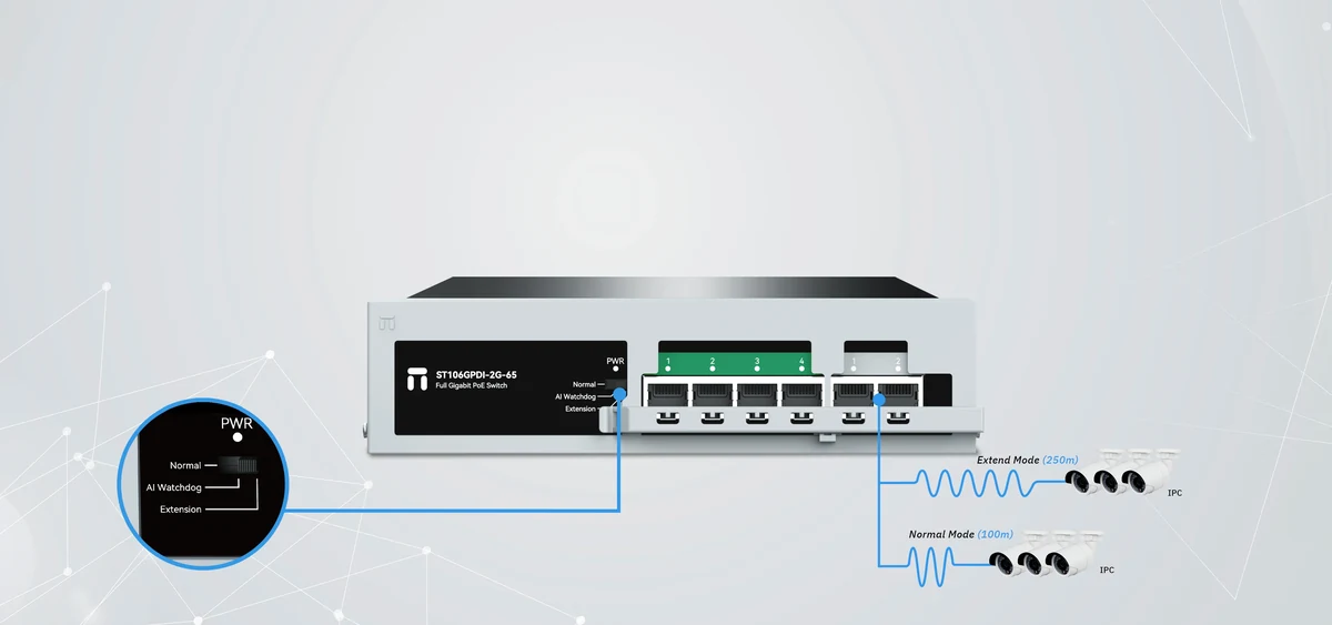 Longer distance at a lower link rate