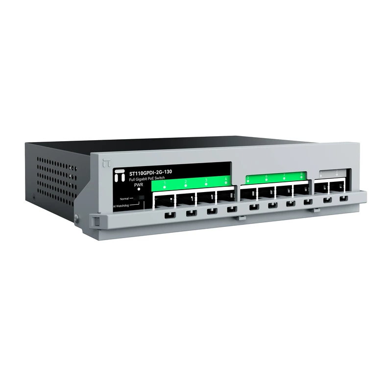 Netis ST110GPDI-2G-130 Gigabit PoE Switch — 8 PoE + 2 Uplinks — view 1