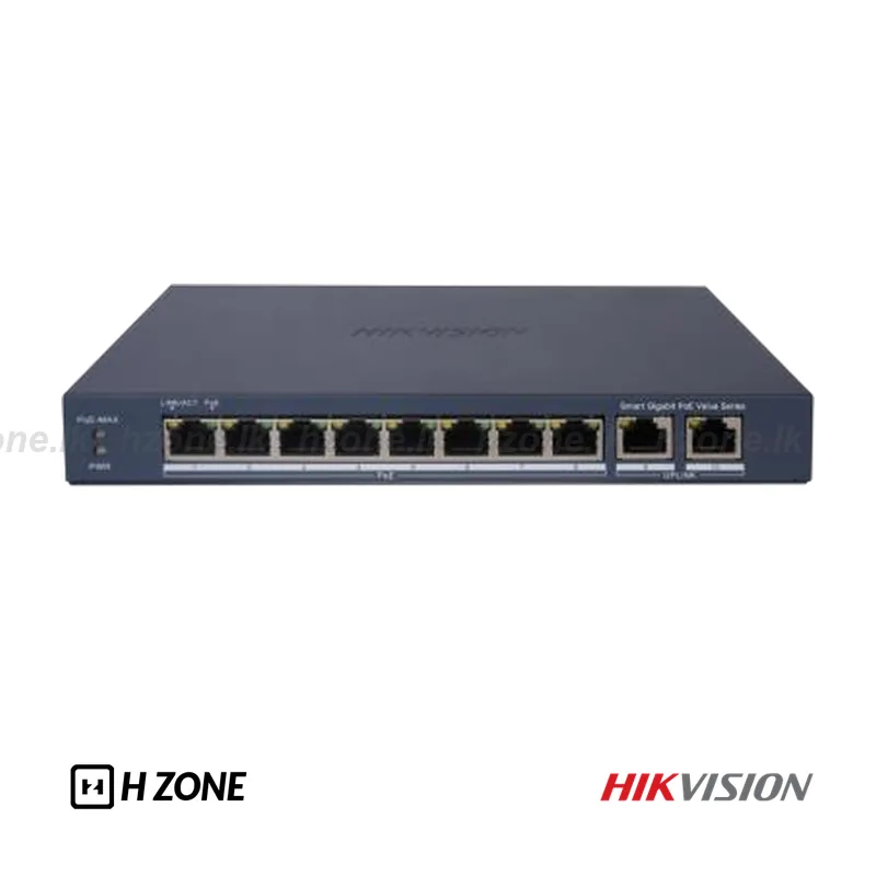 DS-3E1510P-EI/M 8 Port Gigabit Smart POE Switch — view 1