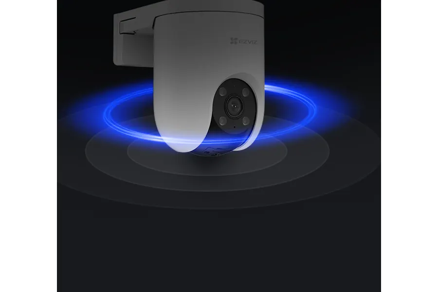 Two-way talk through the EZVIZ app