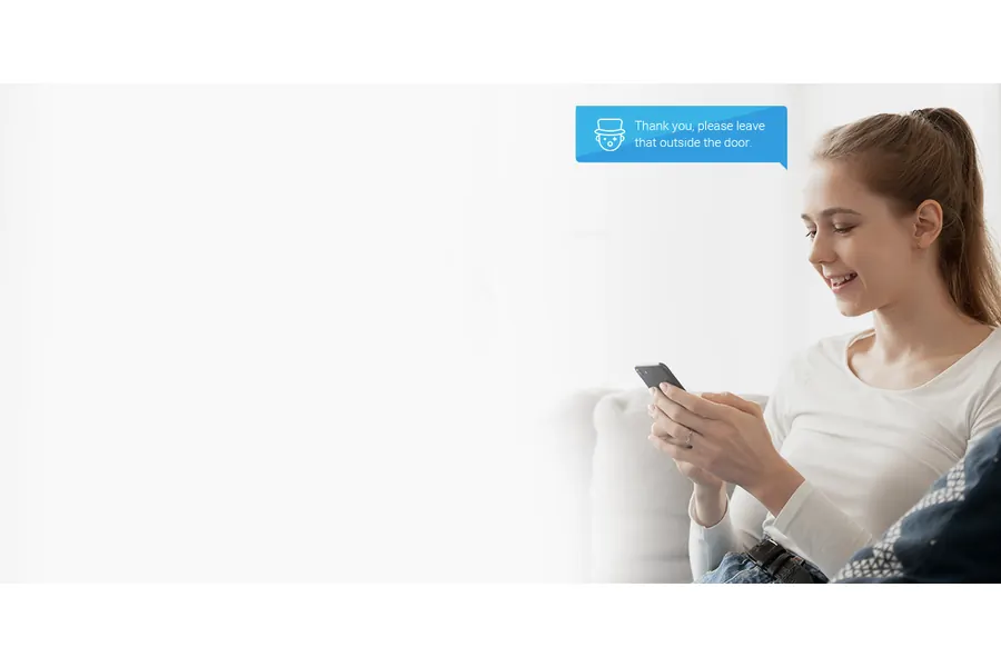 Two-way talk through the EZVIZ app