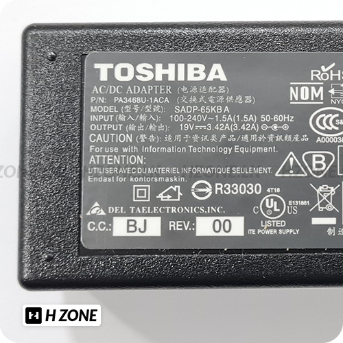 Toshiba 19V 2.37A Pin 5.5MMx2.5MM Laptop Charger 7